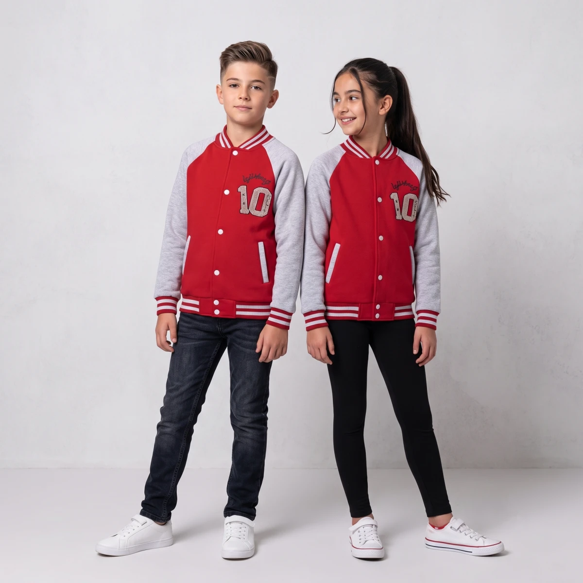 10 NAKIŞLI UNISEX 3 İP KOLEJ CEKET  3029