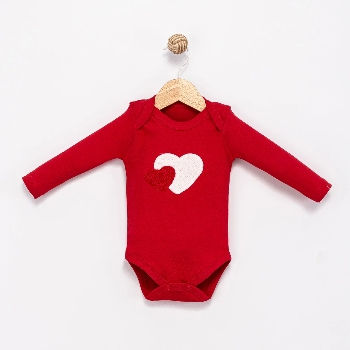 SÜZENE KALPLİ PAMUKLU 3 LÜ BEBE TAKIM 6094