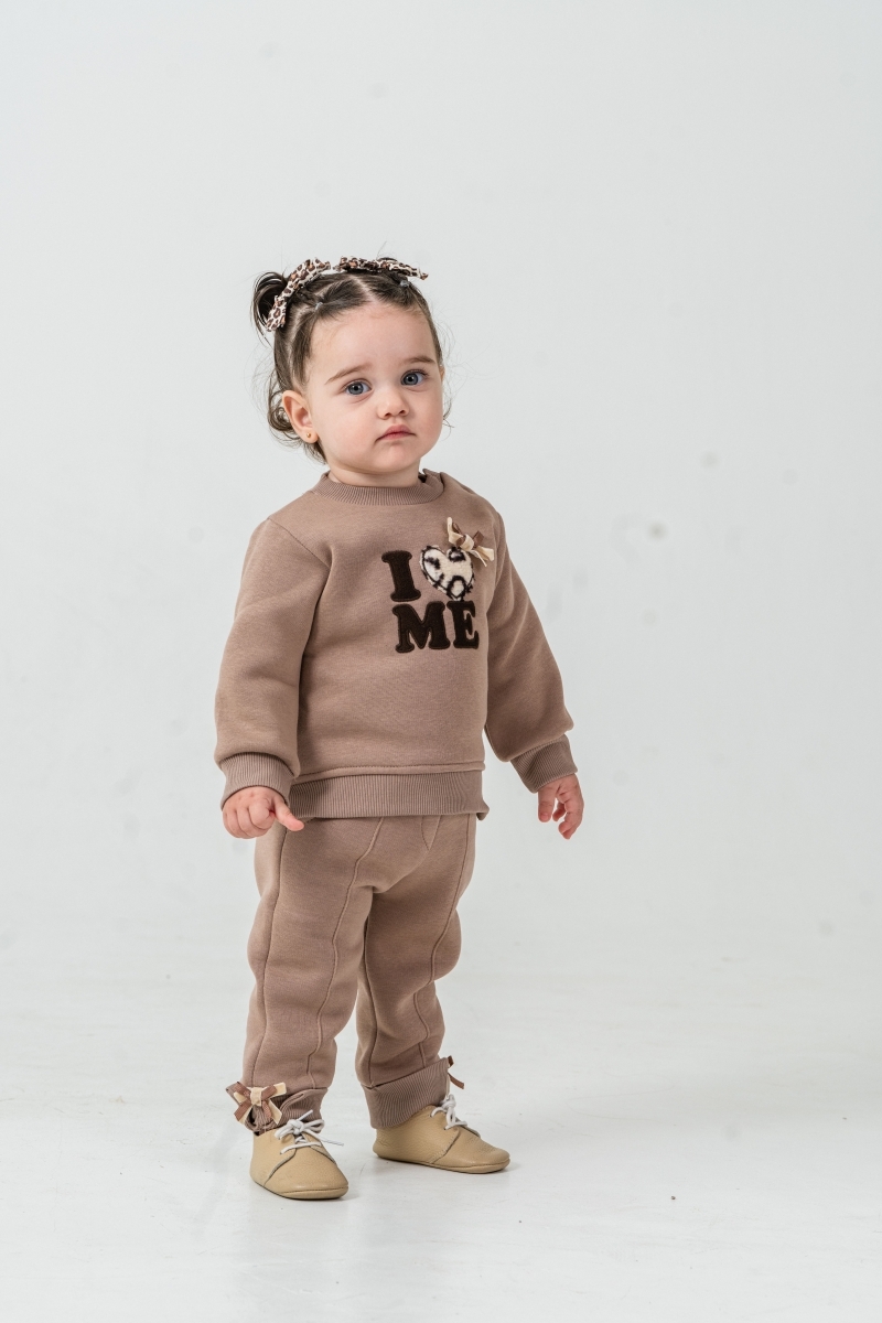 LEOPAR TEMALI HIRKALI 3 LÜ BEBE TAKIM 5219