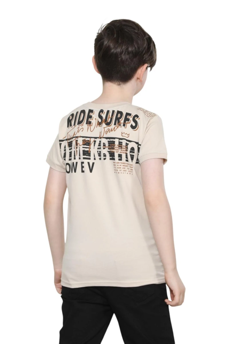RIDE SURFS BASKILI ERKEK ÇOCUK TİŞÖRT 9074