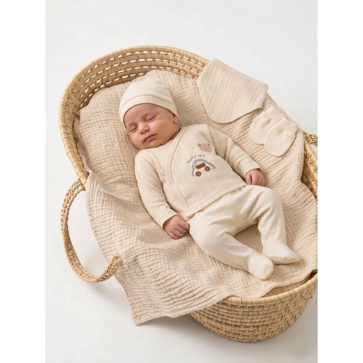 JAKARLI ARABALI ERKEK BEBE 5 Lİ ZIBIN SET 2090