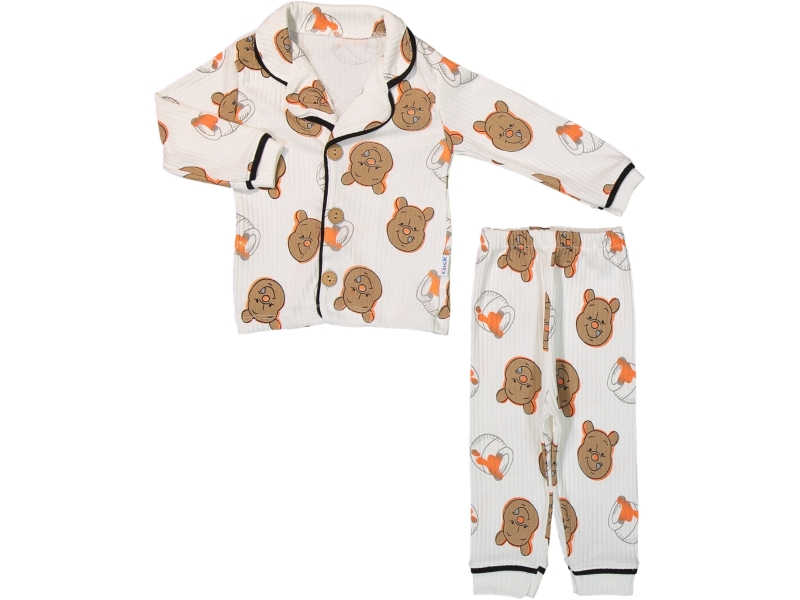 POOH BASKILI RAPORLU PİJAMA TAKIM