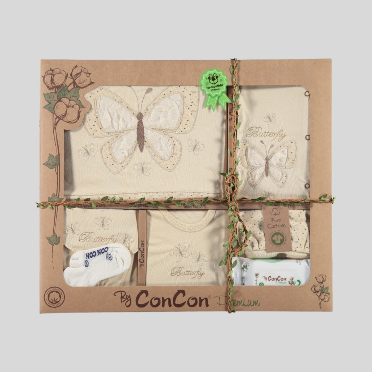 ORGANİK BUTTERFLY 10 PARÇA LÜX SET 1645