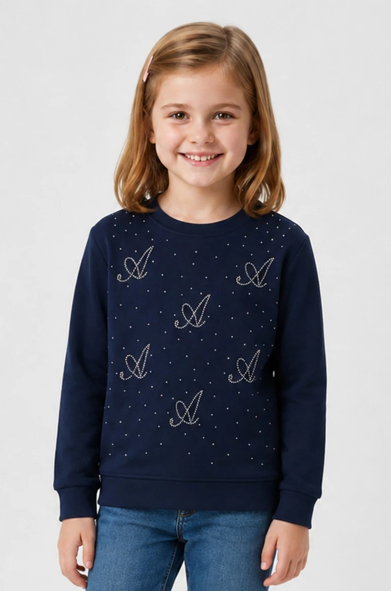 A YAZI SERPME TAŞLI OYSHO SWEAT 3935