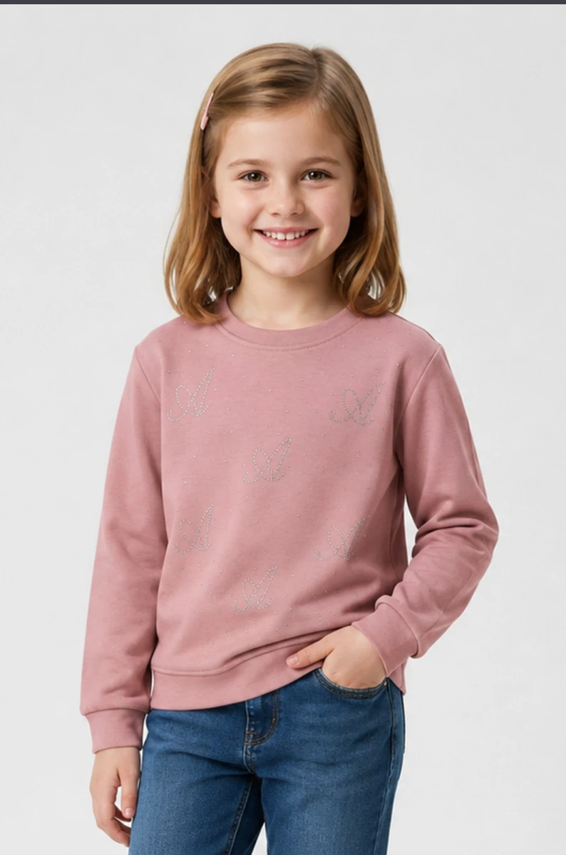 A YAZI SERPME TAŞLI OYSHO SWEAT 4935