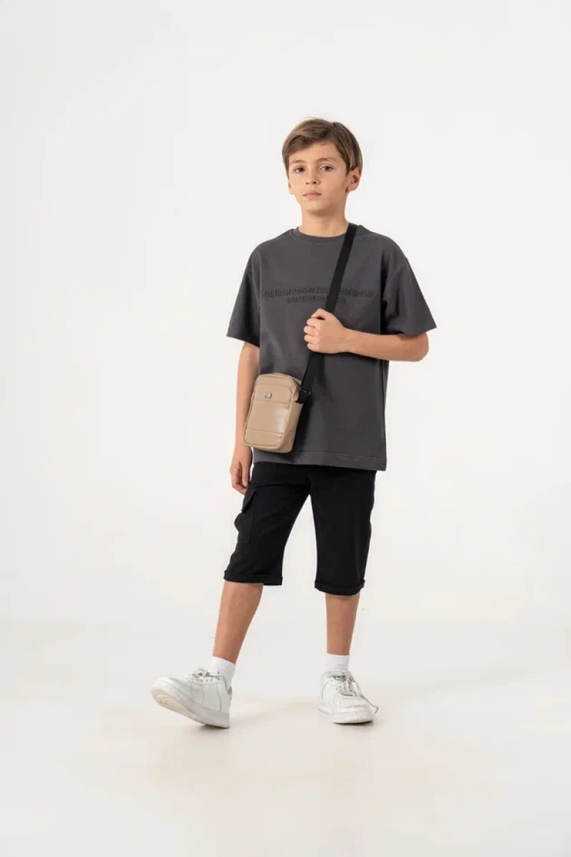 ALLTHOSE GOFRE  BASKILI JOGGER KAPRİLİ ERKEK ÇOCUK TAKIM 7186
