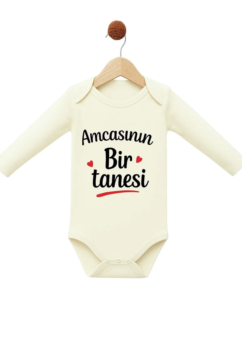 AMCASININ BİR TANESİ BASKILI PAMUKLU BADİ 3253