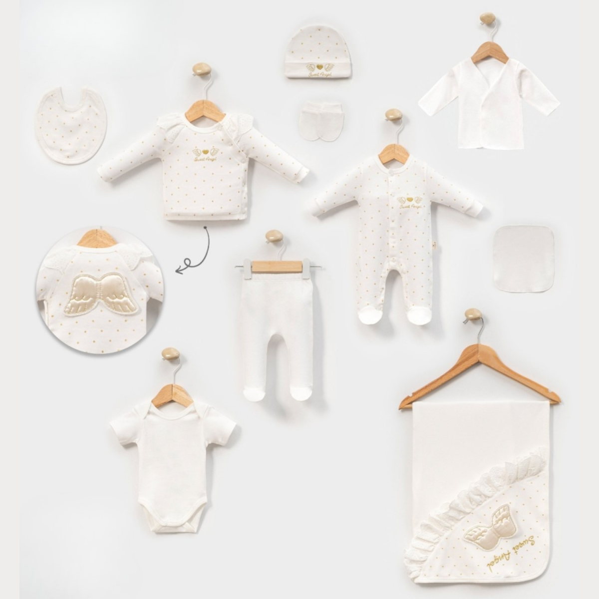 ANGEL KIZ 10 LU BEBE ZIBIN SET 3040