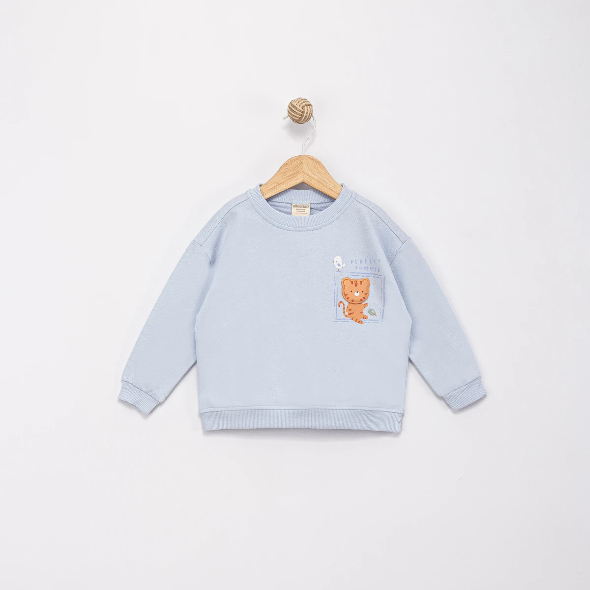 APLİKELİ KAPLAN BASKILI 2 İP SWEAT 0390-1