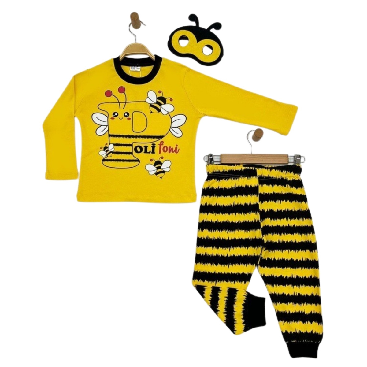  ARILI BASKILI  PIJAMA TAKIM 