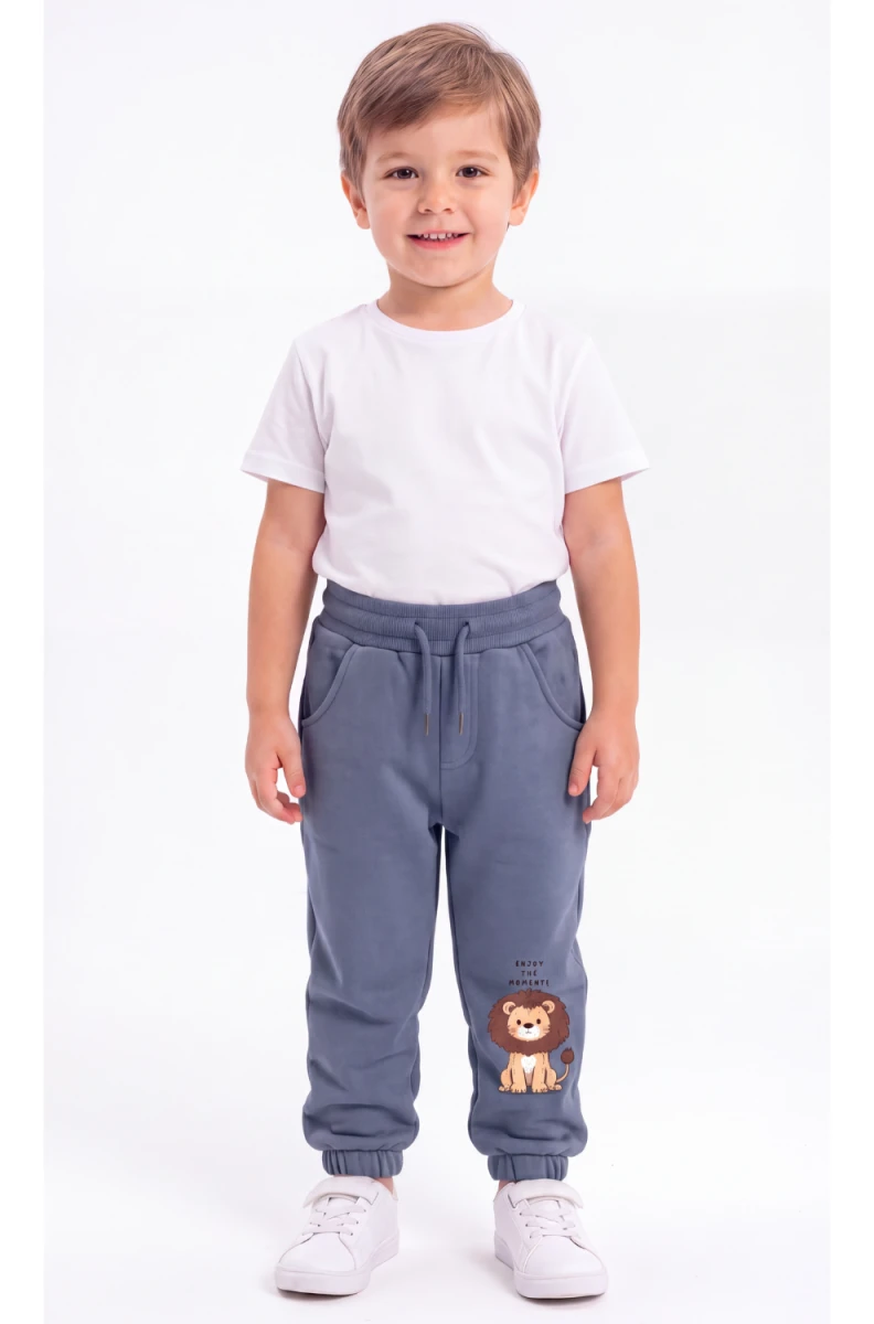ASLAN BASKILI 2 İP ERKEK ÇOCUK EŞOFMAN ALT EC123663
