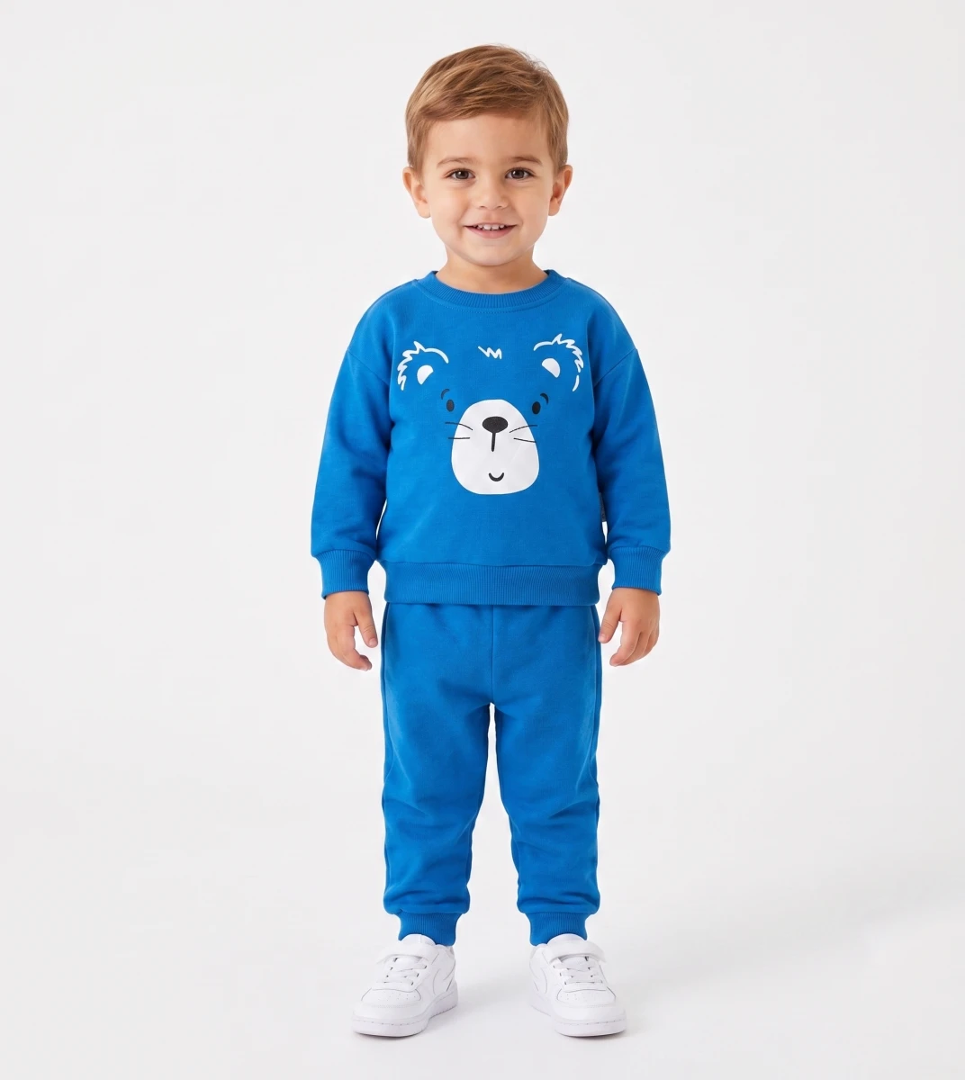 AYICIK BASKILI 2 İP ERKEK BEBE TAKIM 3352
