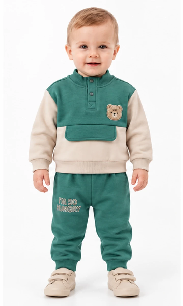 AYICIK NAKIŞLI 3 İP ERKEK BEBE TAKIM 26915
