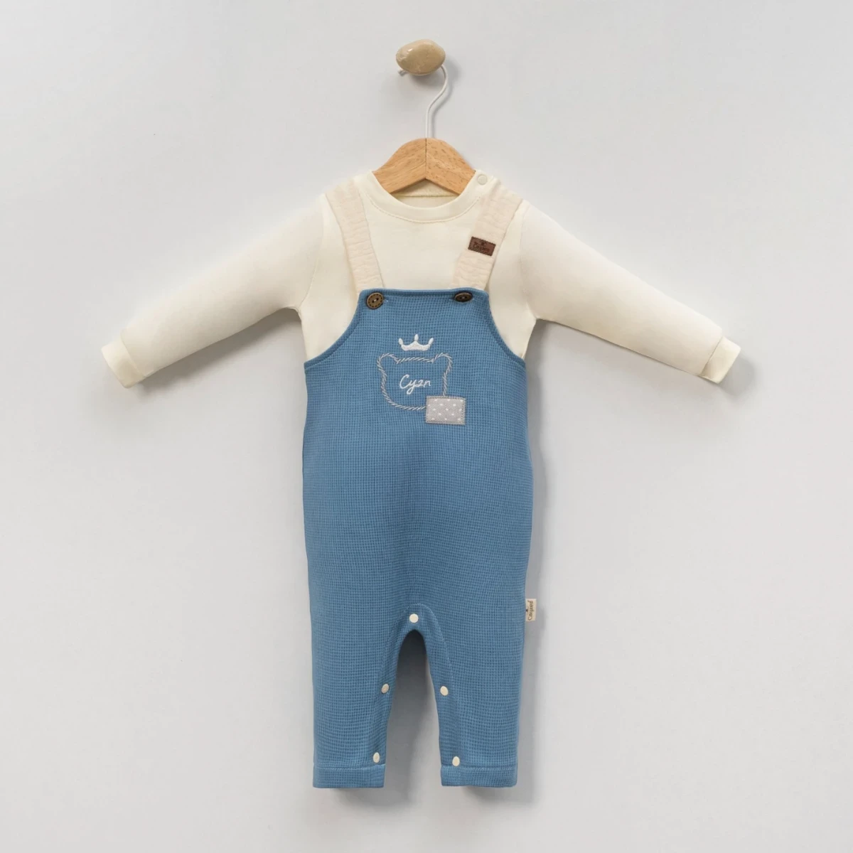 AYICIK NAKIŞLI ERKEK BEBE SLOPET 1135