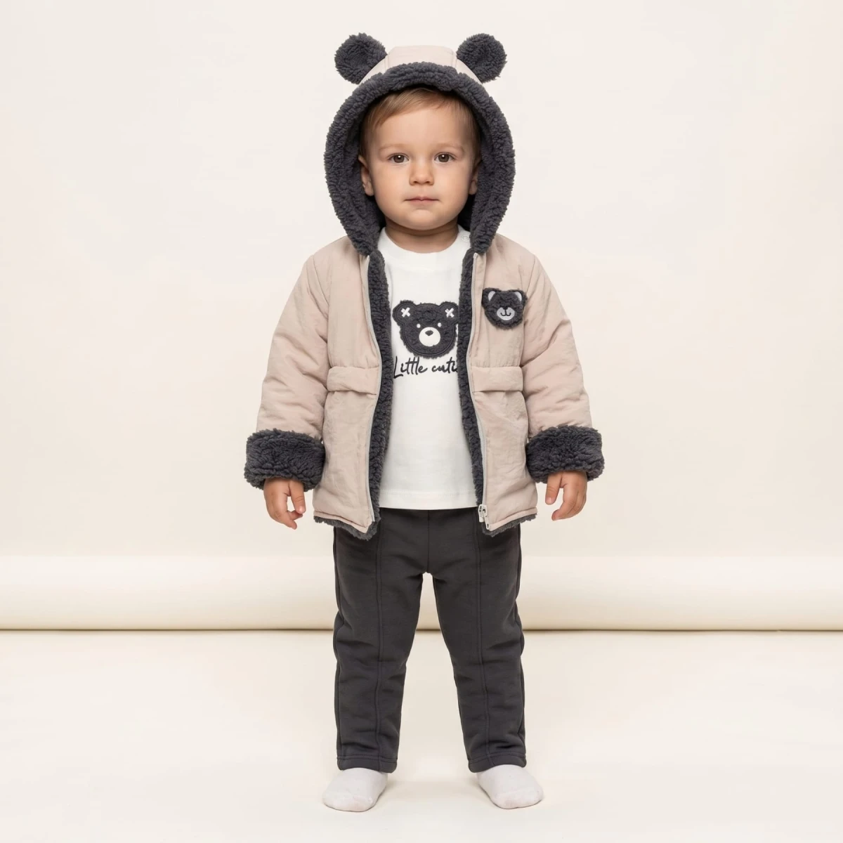 AYICIK WELSOFT MONTLU 3 LÜ ERKEK BEBE TAKIM 2711