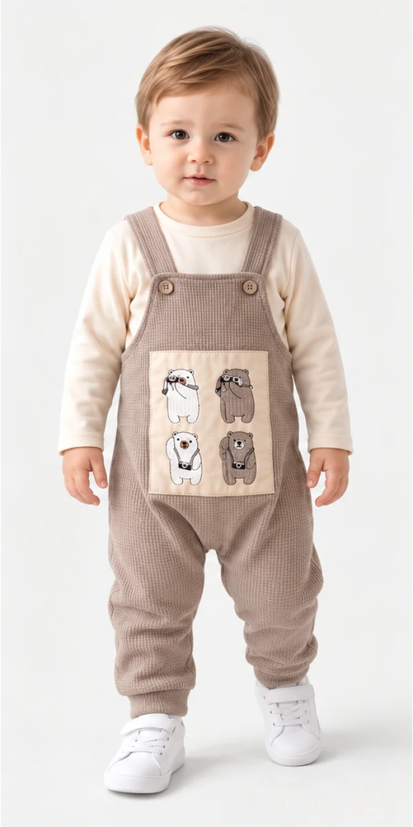 AYICIKLI 2 Lİ ERKEK BEBE SLOPET 1053
