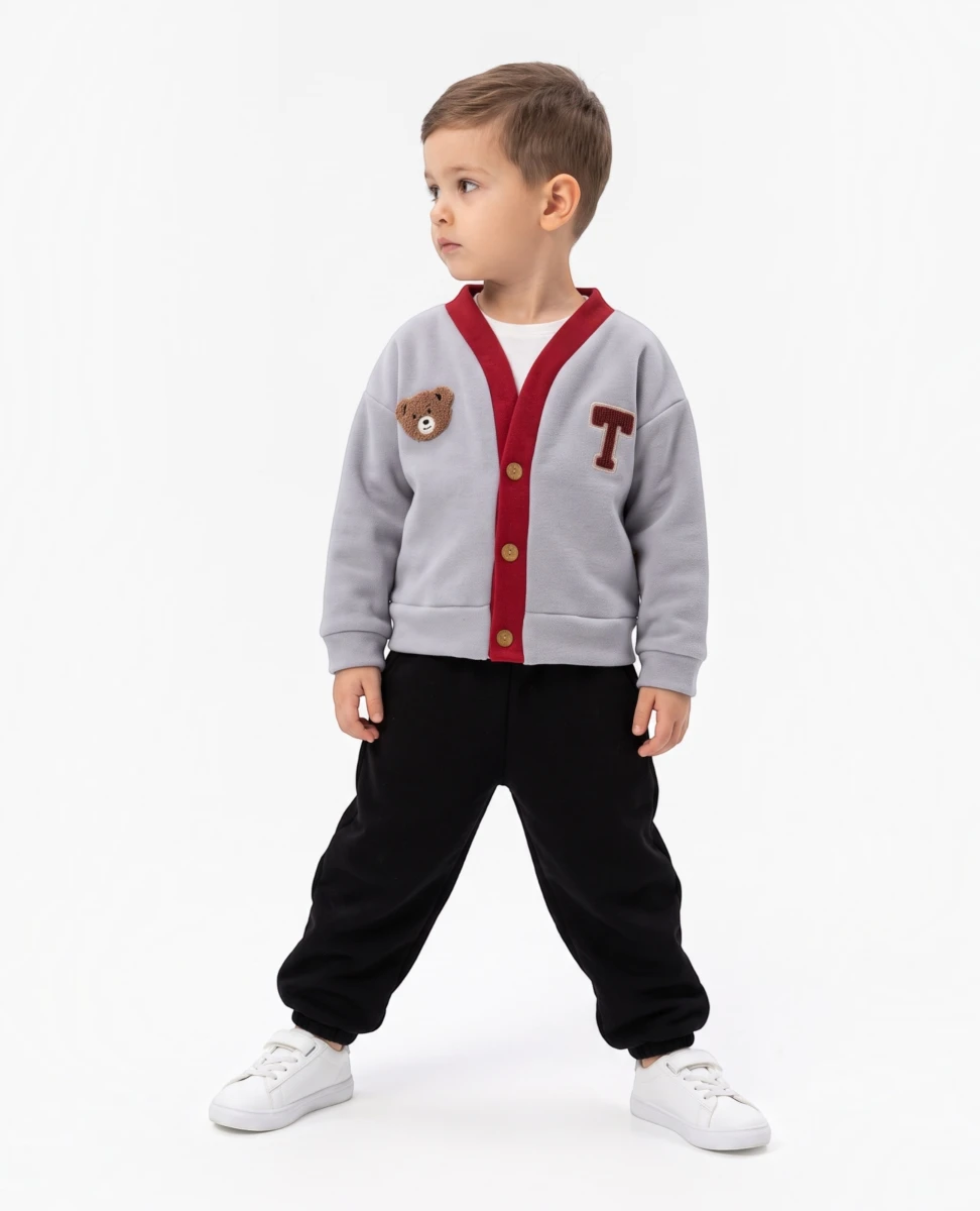 AYICIKLI 3 İP ERKEK BEBE TAKIM V3328