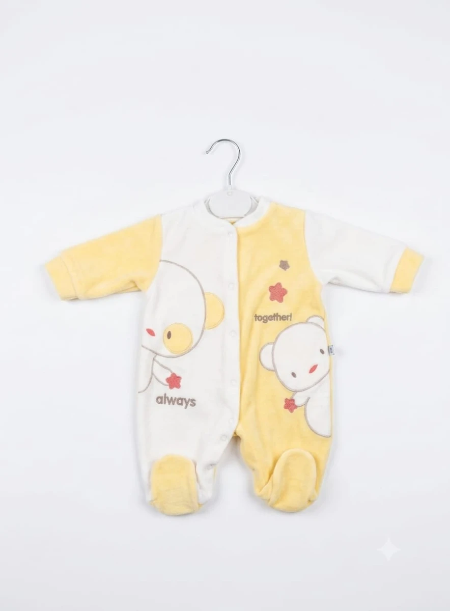 AYICIKLI KADİFE BEBE TULUM 2131