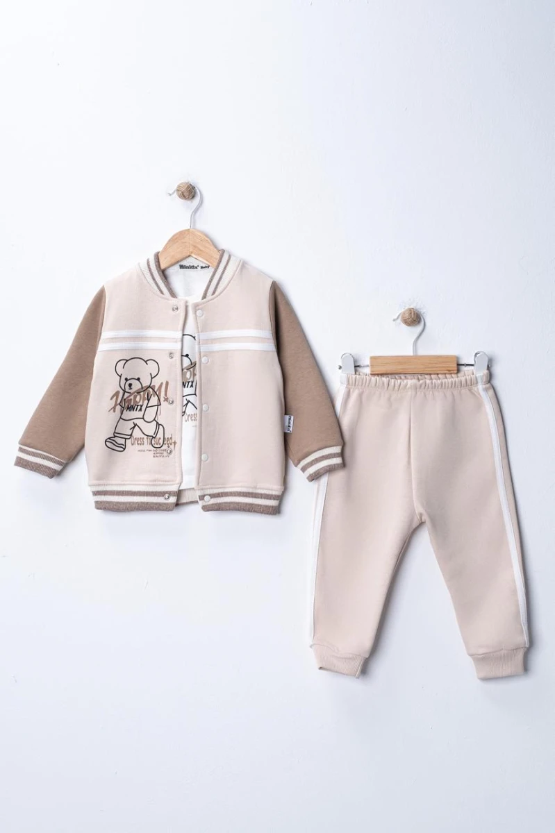 AYICIKLI KOLEJ CEKET 3 İP ERKEK BEBE TAKIM 26226