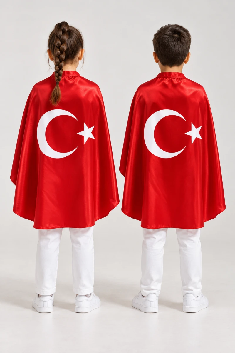 AYYILDIZLI UNISEX ÇOCUK PELERİN 