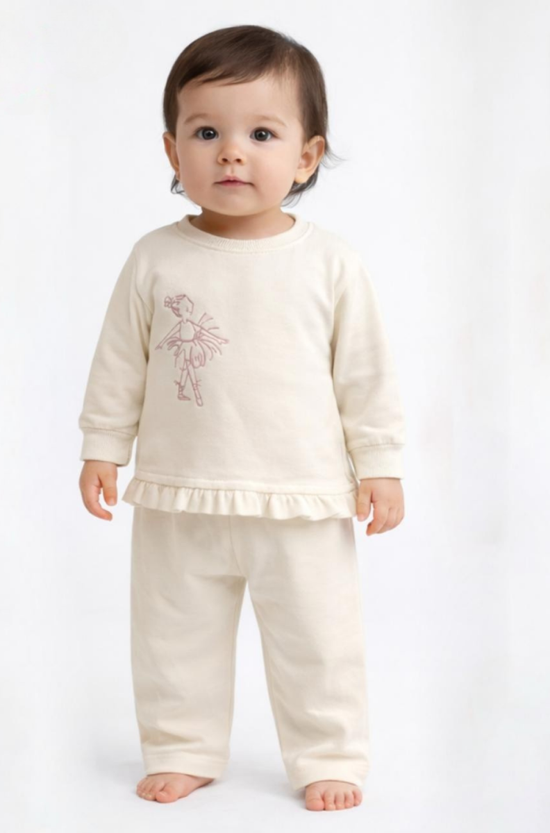 BALERİN NAKIŞLI KIZ BEBE TAKIM 2693