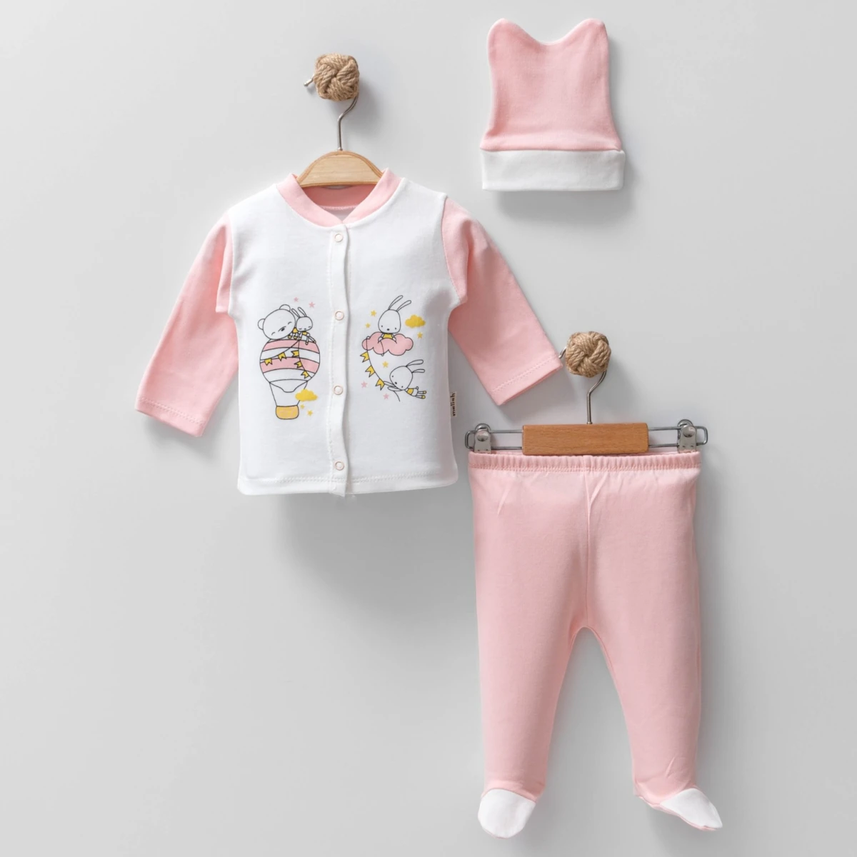 BALONLU PENYE 3 LÜ UNISEX BEBE TAKIM 3252