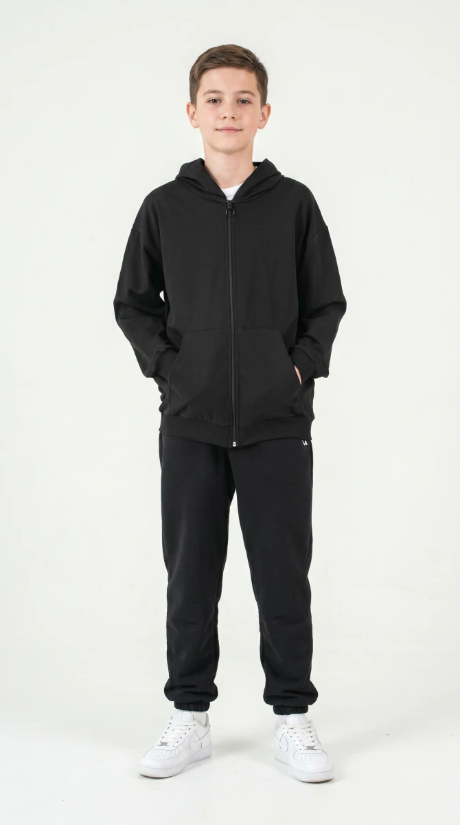 BASIC 2 İP KAPÜŞONLU SWEAT  63282
