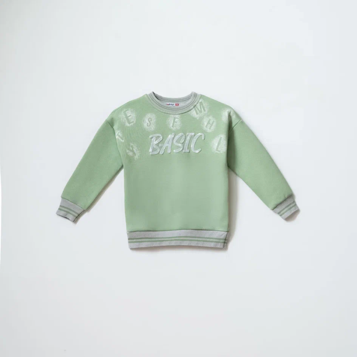 BASIC BASKILI 3 İP ERKEK ÇOCUK TEK SWEAT 12472