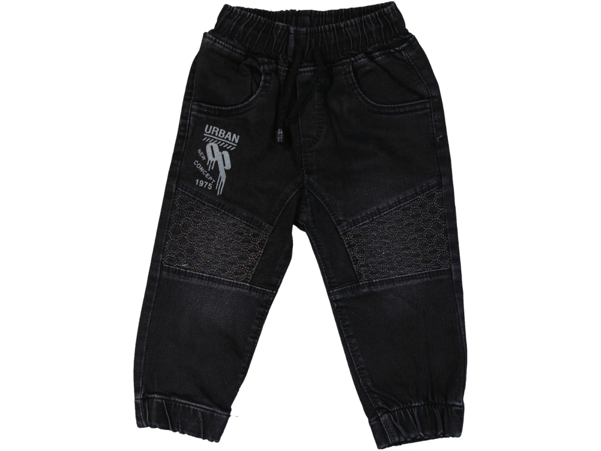 BASKILI ERKEK BEBE KOT PANTALON 1531