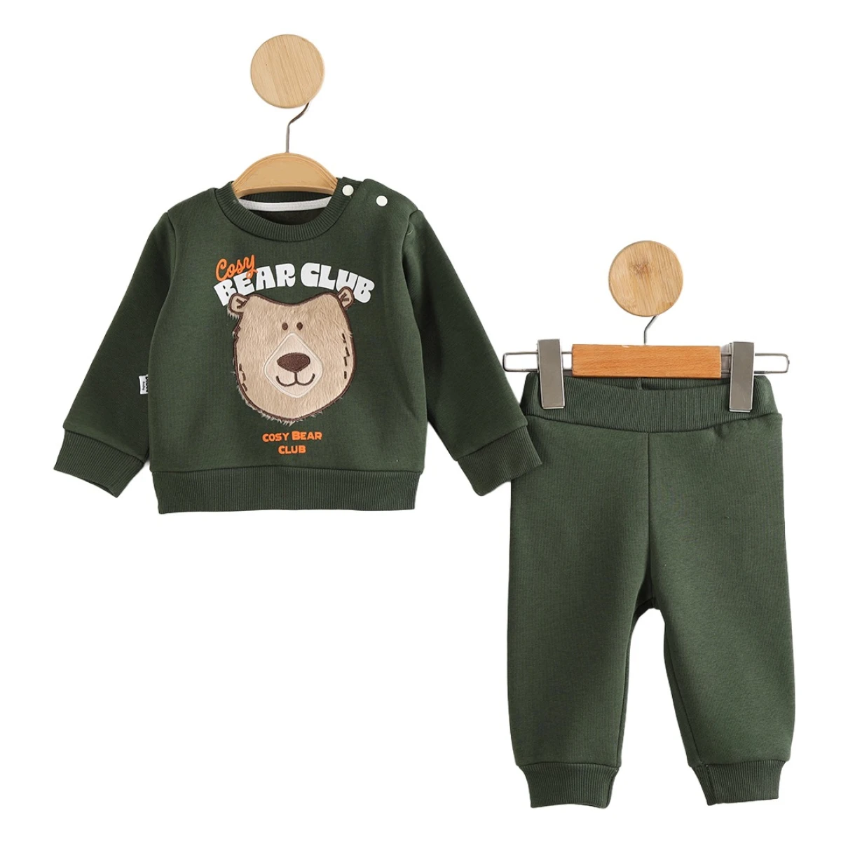 BEAR CLUP 3 İP ERKEK BEBE TAKIM 1635