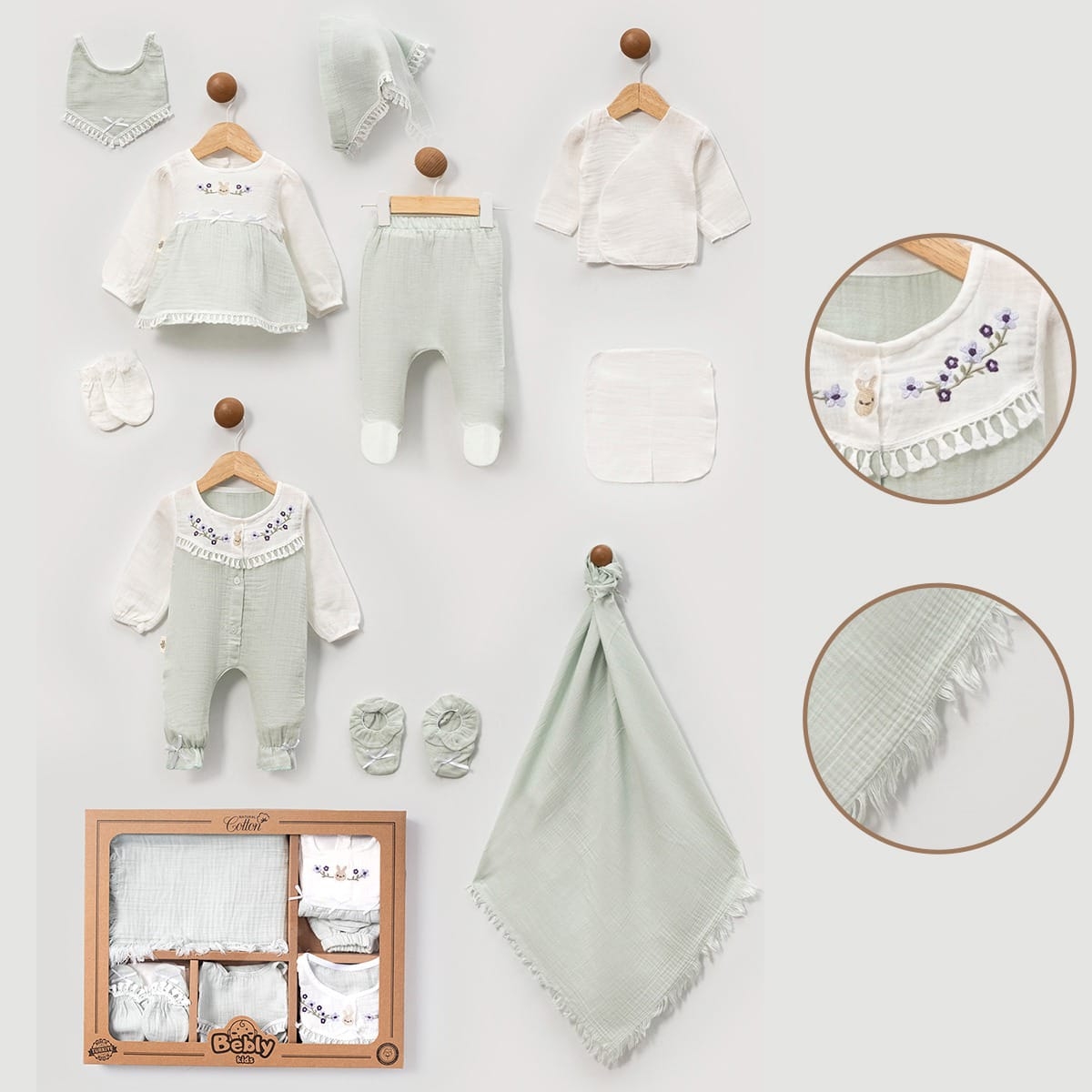 ŞERİT PÜSKÜLLÜ KIZ 10 LU SET 10009