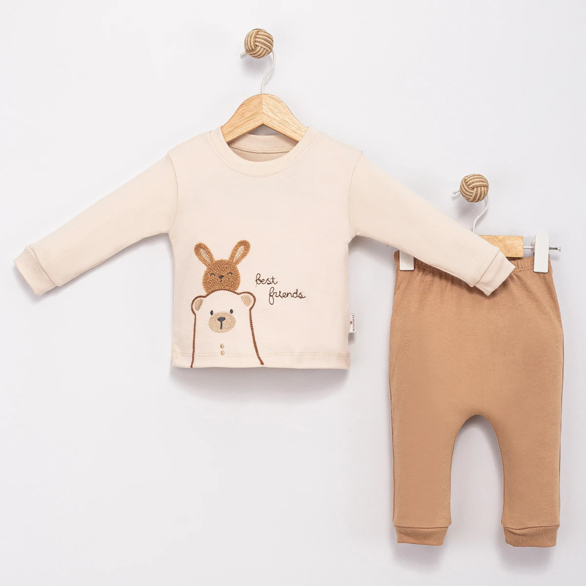BEST FRIENDS 2 Lİ ERKEK BEBE TAKIM 2032