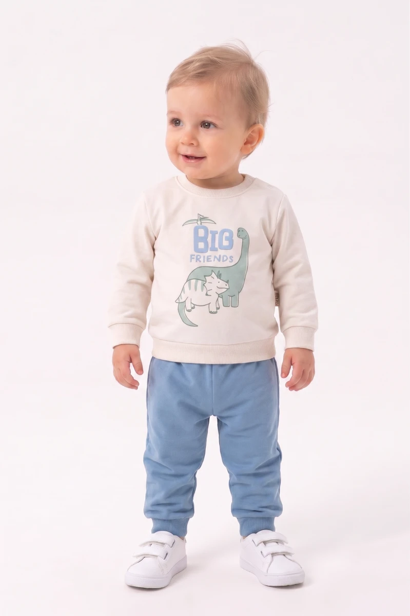 BİG FRİENDS 2 Lİ ERKEK BEBE TAKIM 4053