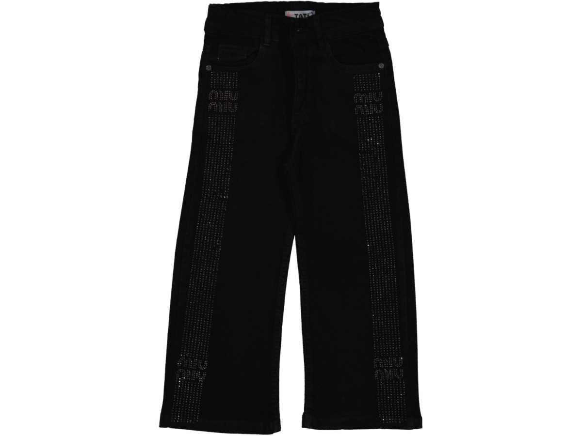BOYDAN TAŞ İŞLEMELİ KIZ ÇOCUK KOT PANTALON 1115