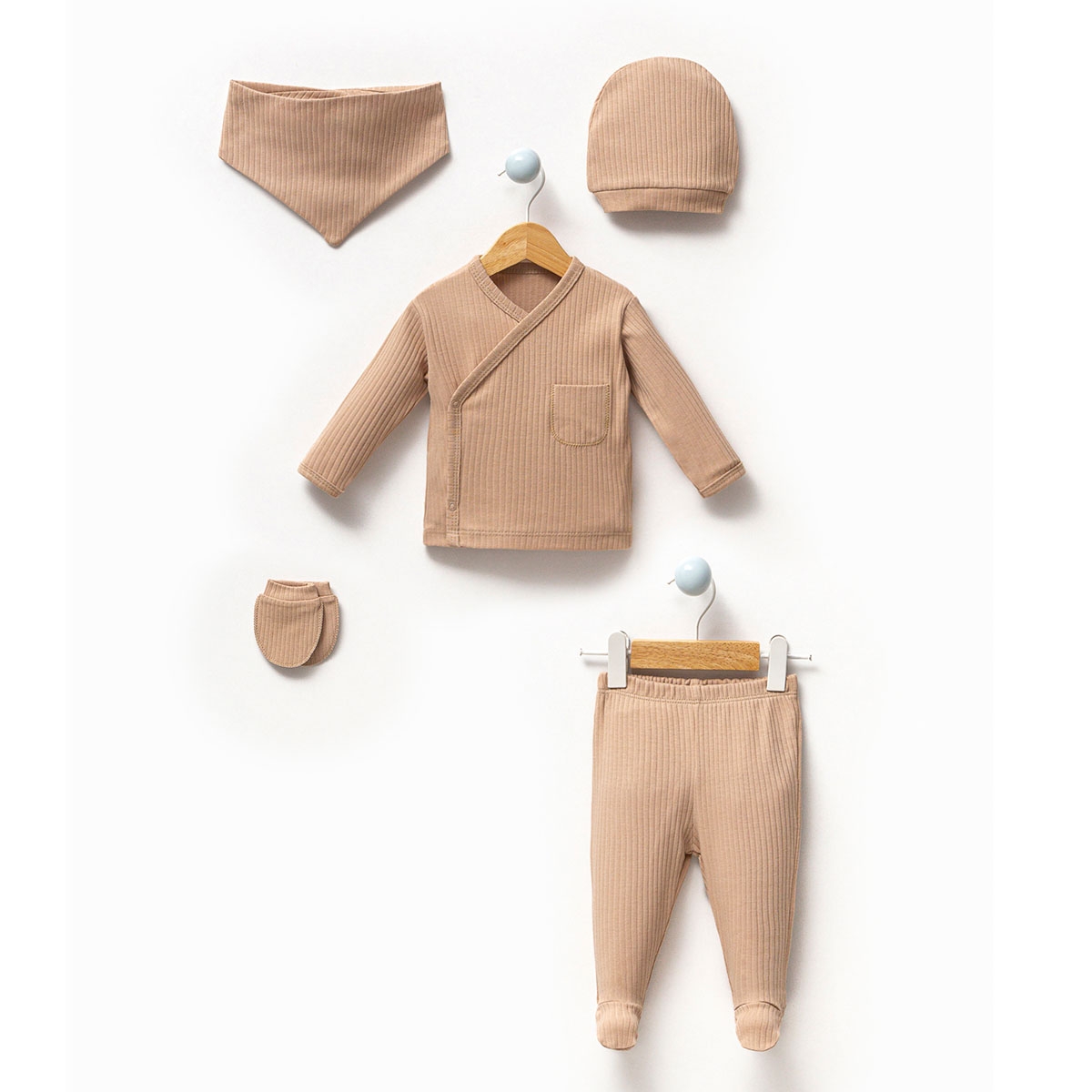 CEP DETAYLI 5 Lİ PENYE BEBE ZIBIN SET 5044