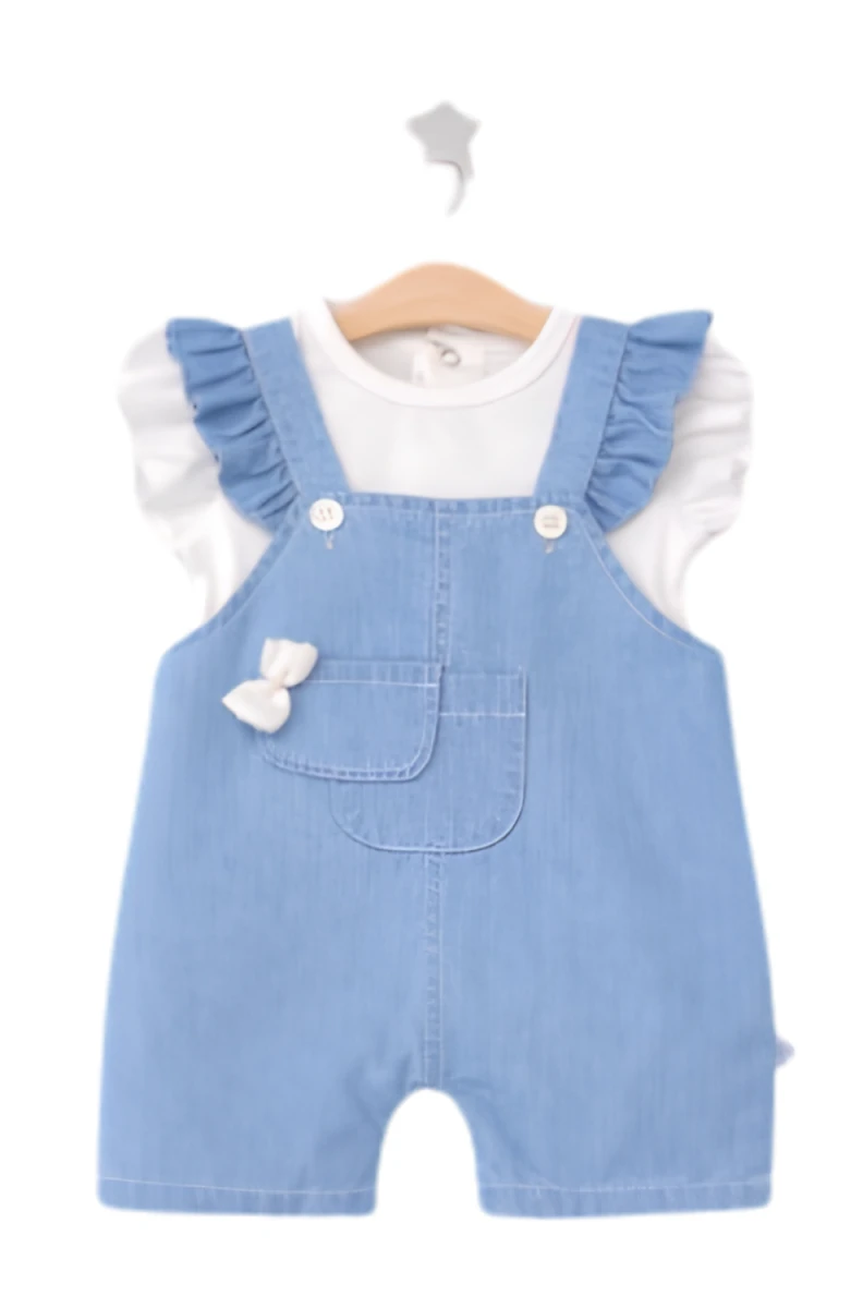 CEPLİ KIZ BEBE KOT SLOPET 3433