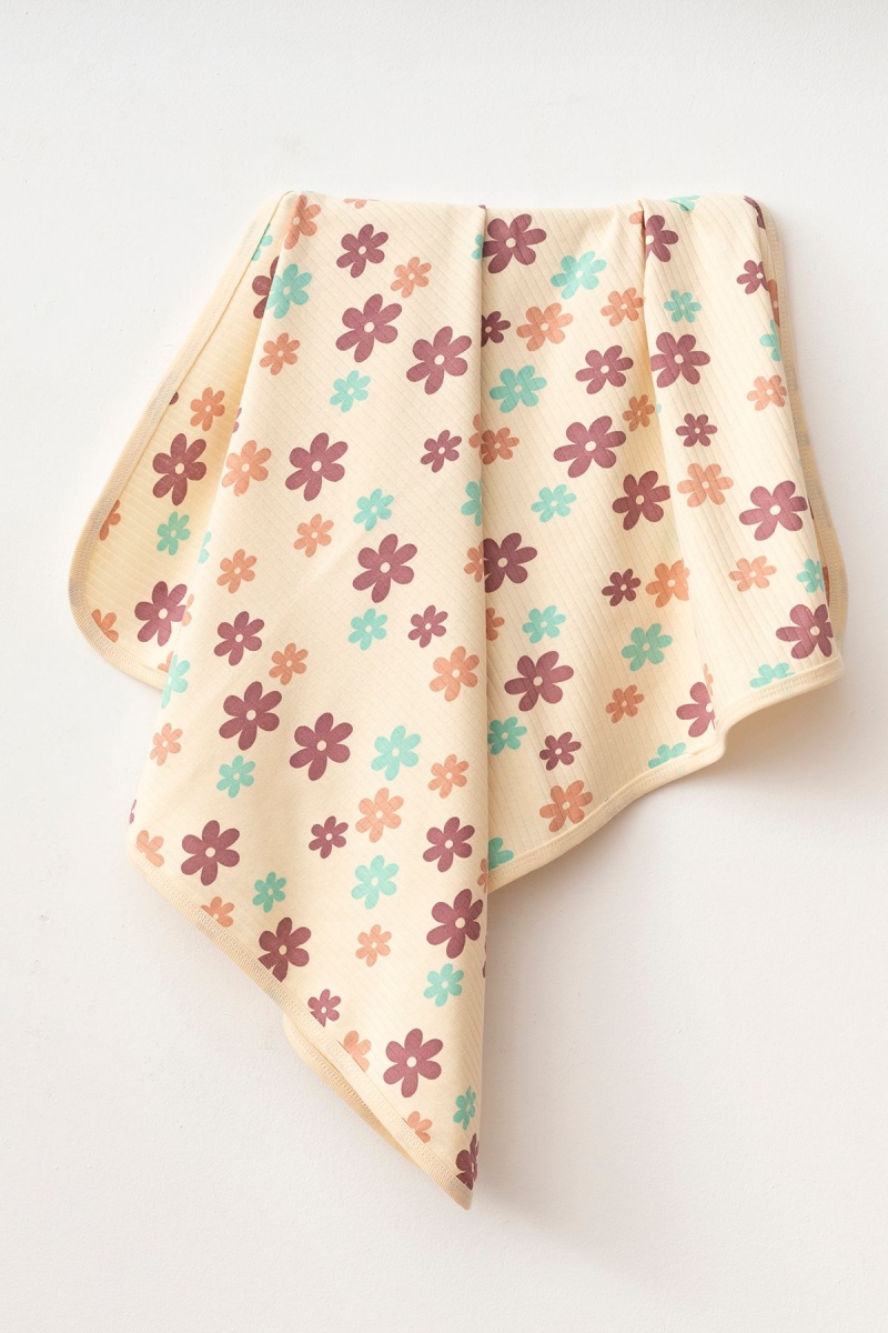 ÇİÇEK BASKILI 80*90 BEBEK BATTANİYESİ 0020