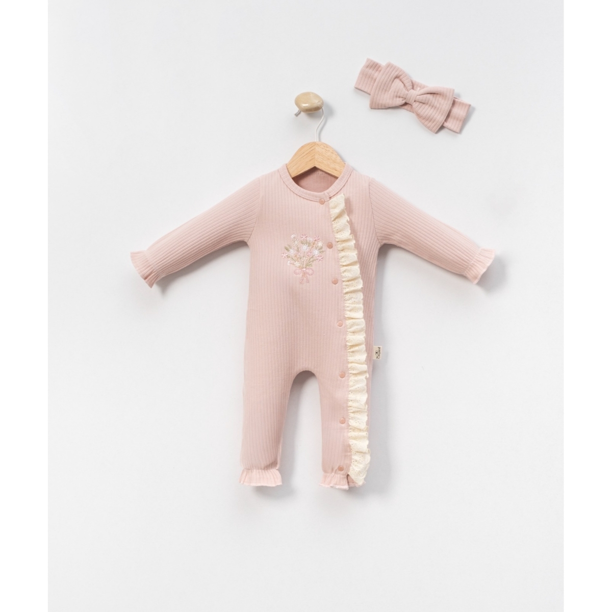 ÇİÇEK BUKETİ NAKIŞLI PENYE BEBE TULUM 1113