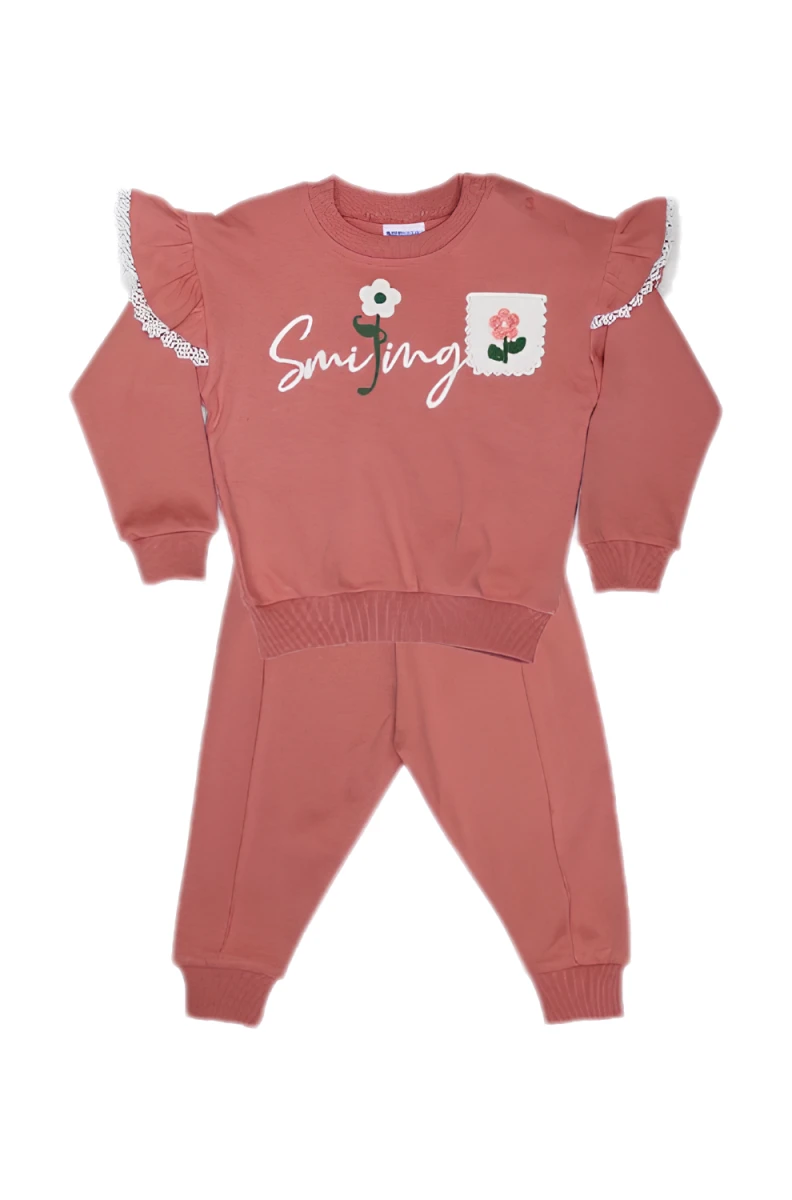 ÇİÇEKLİ KIZ BEBE TAKIM 26691
