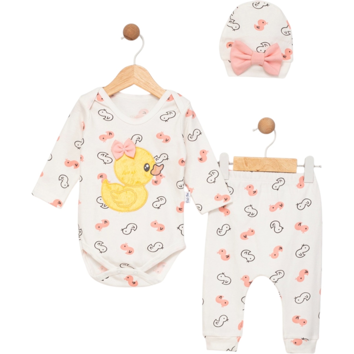 CİVCİV NAKIŞLI 3 PARÇA BADİLİ BEBE TAKIM 1730