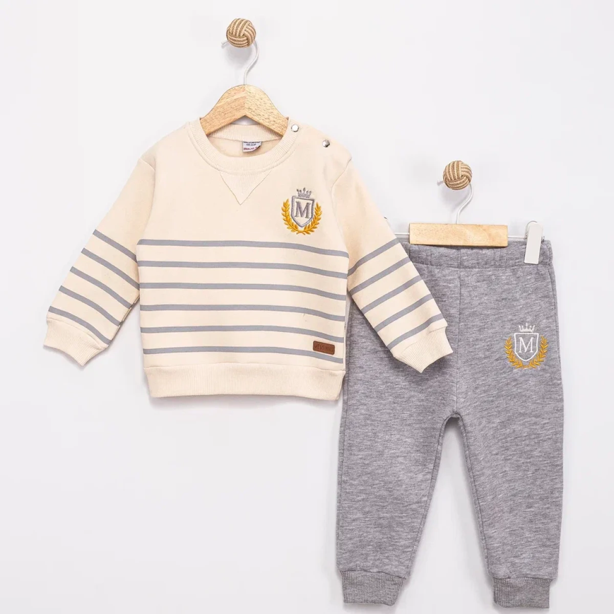 ÇİZGİLİ 3 İP ERKEK BEBE TAKIM 57075