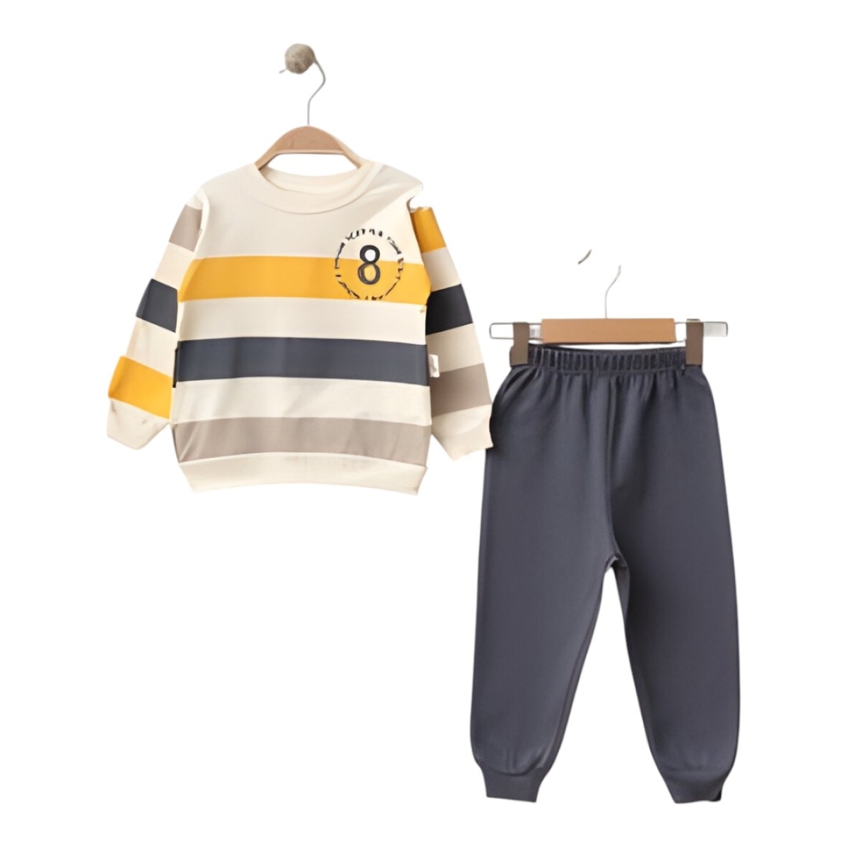 ÇİZGİLİ 8 BASKILI 2 İP ERKEK ÇOCUK TAKIM 861