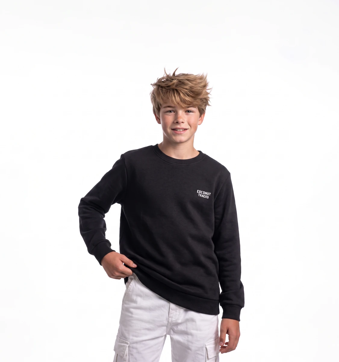 COCONUT BASKILI 3 İP ERKEK ÇOCUK SWEAT 4178