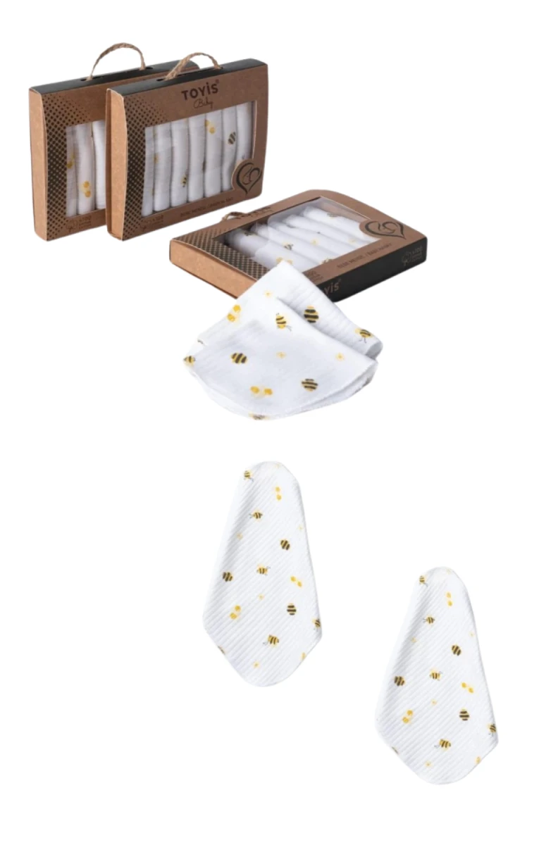 CRAFT KUTULU 7 Lİ ARILI PENYE BEBE MENDİL 10750