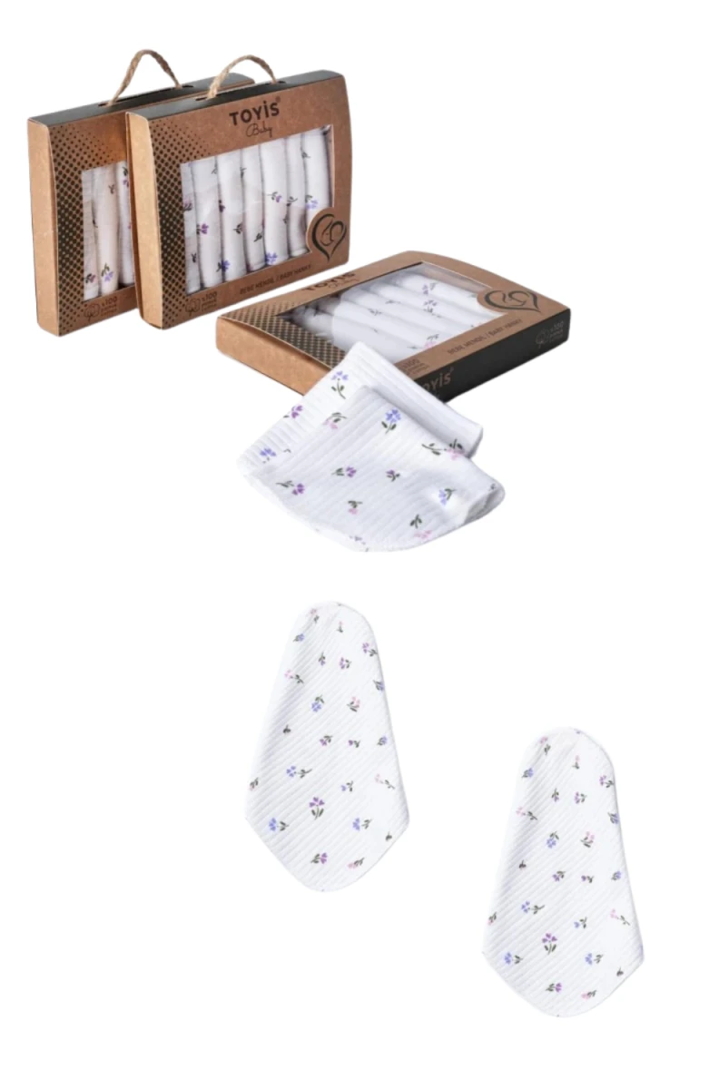 CRAFT KUTULU 7 Lİ ÇİÇEK DESEN PENYE BEBE MENDİL 10700