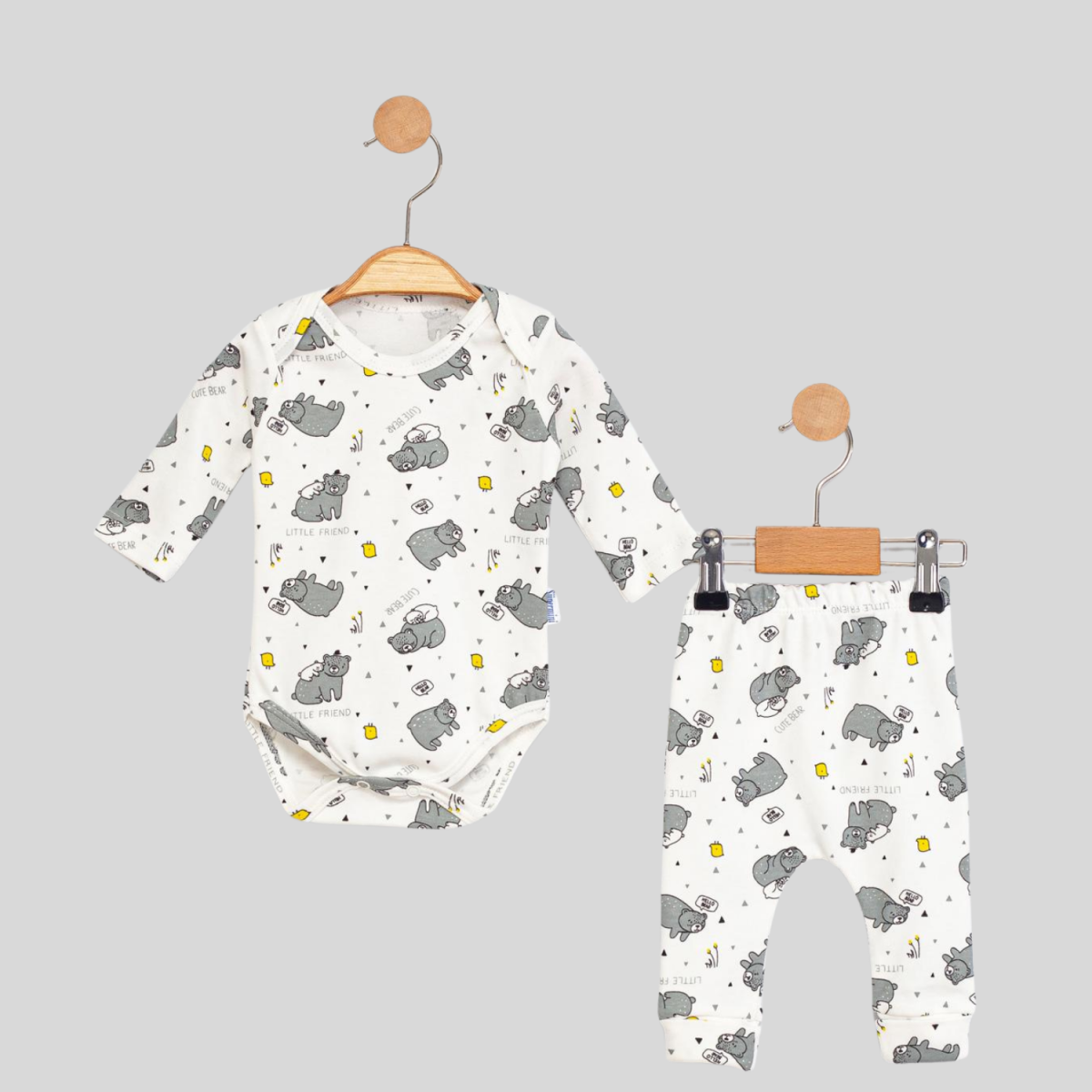 CUTE BEAR BODYLI 2 Lİ TAKIM 50006