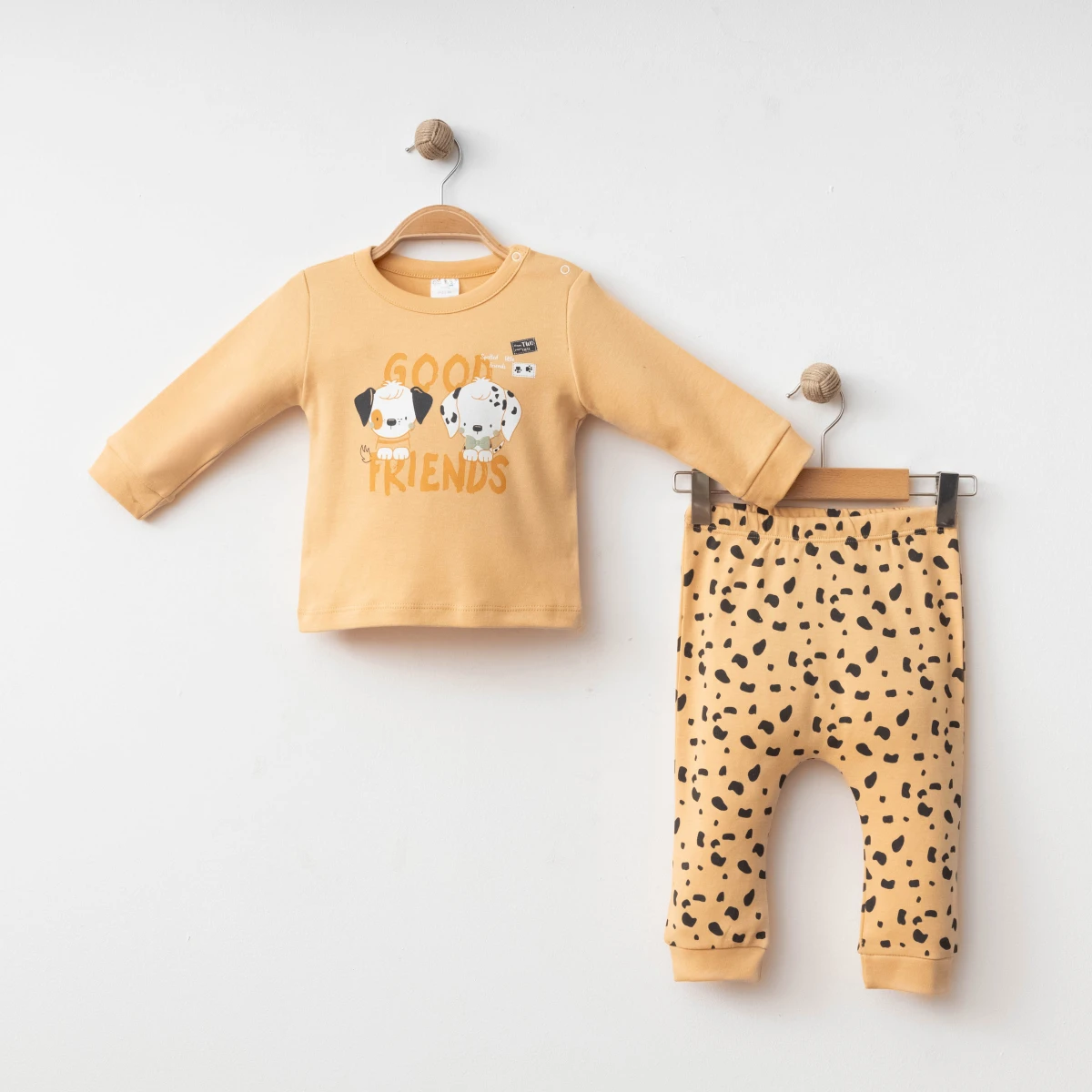 DALMAÇYALI PAMUKLU 2 Lİ BEBE TAKIM A2100