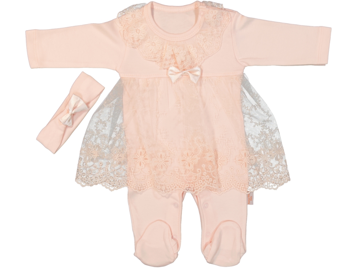 DANTEL GARNİLİ PENYE KIZ BEBE TULUM 118