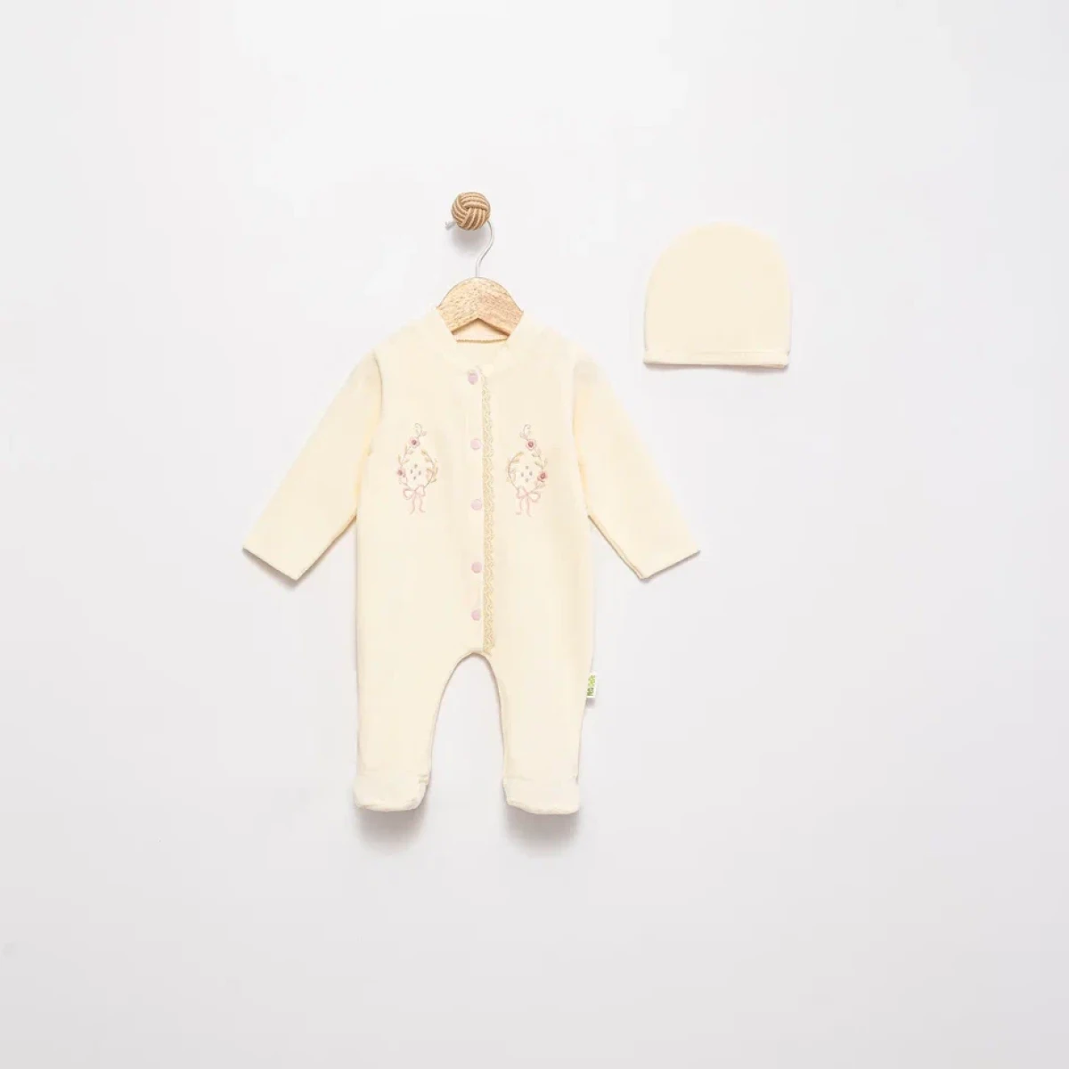 DANTELLİ KADİFE BEBE TULUM 1296
