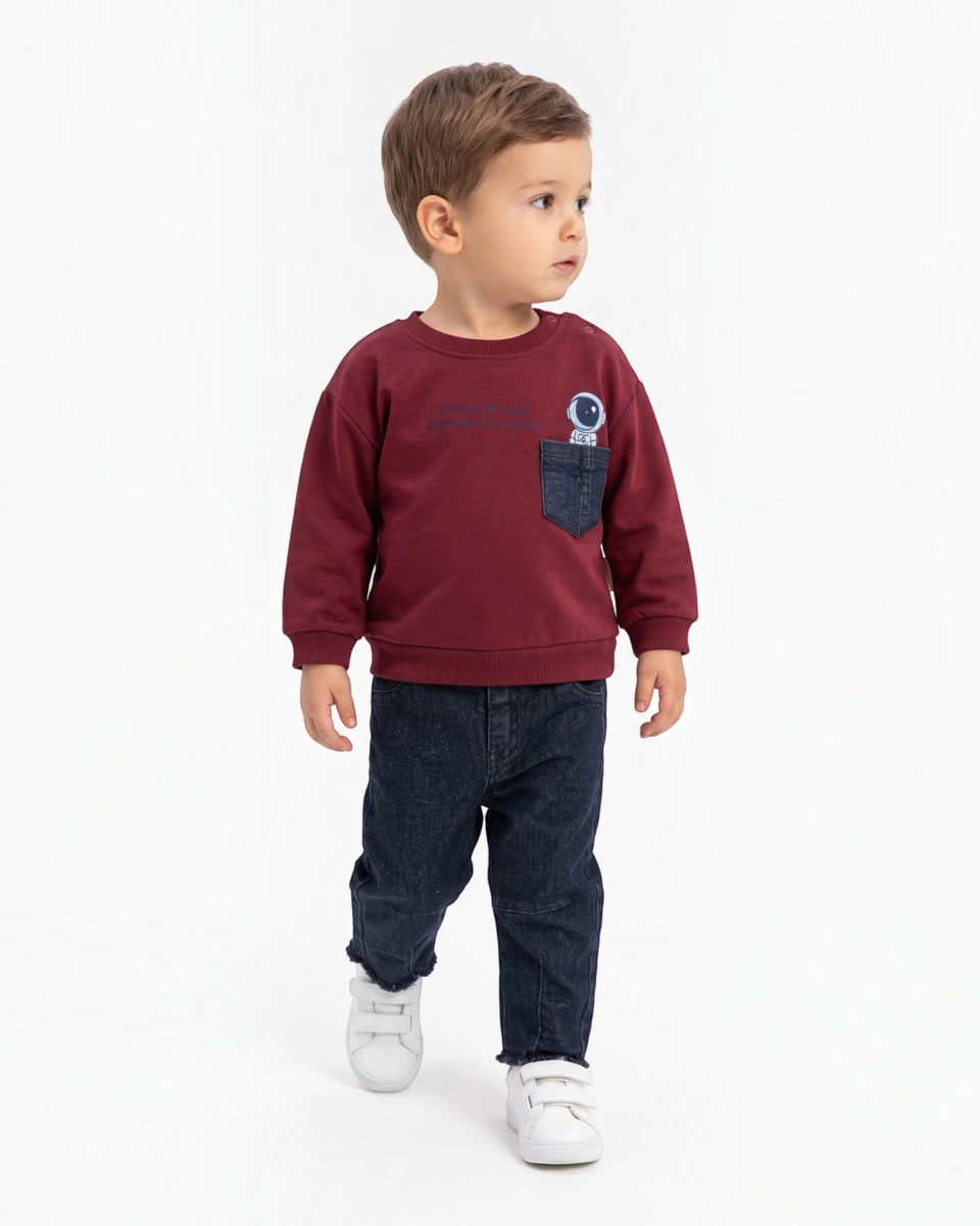 DENİM CEPLİ 2 Lİ ERKEK BEBE TAKIM 243349